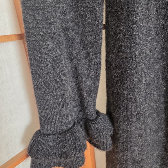 NWT RACHEL ZOE STRETCH LONG SLEEVE GRAY KNIT WOOL MIX KNEE LENGTH DRESS SMALL - Picture 4 of 5